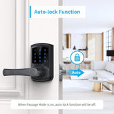 ST-668 Smart Electronic Lock Touchscreen Keypad Door with Handle